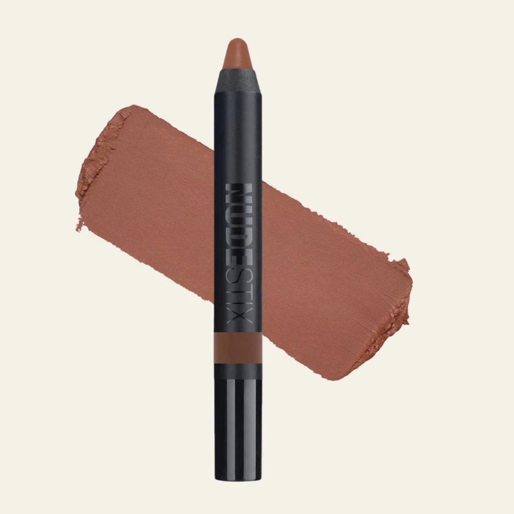 Fig NUDESTIX Cream Long Wearing Shadow + Eyeliner Plum Brown Matte Finish BNIB